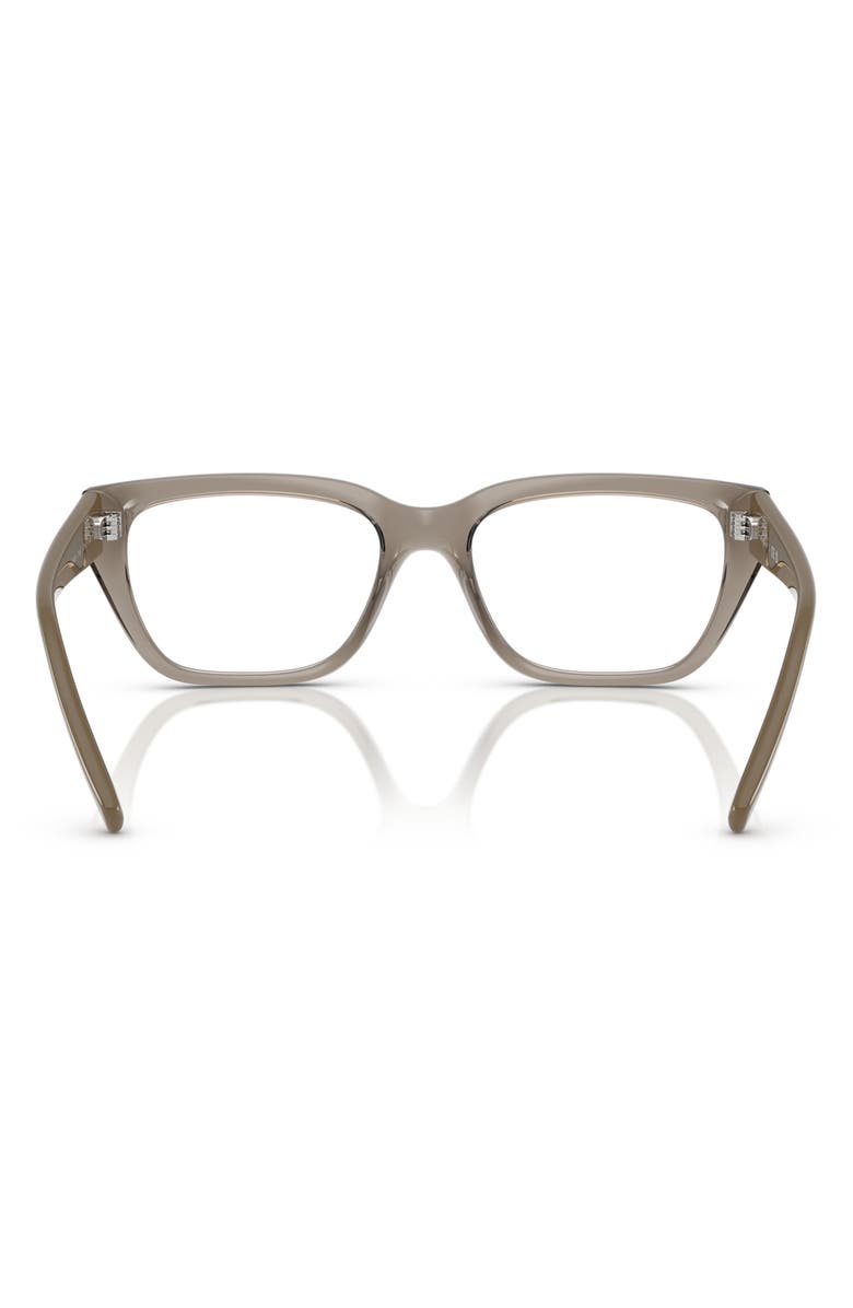 VOGUE 51mm Pillow Optical Glasses, Alternate, color, Transparent Grey
