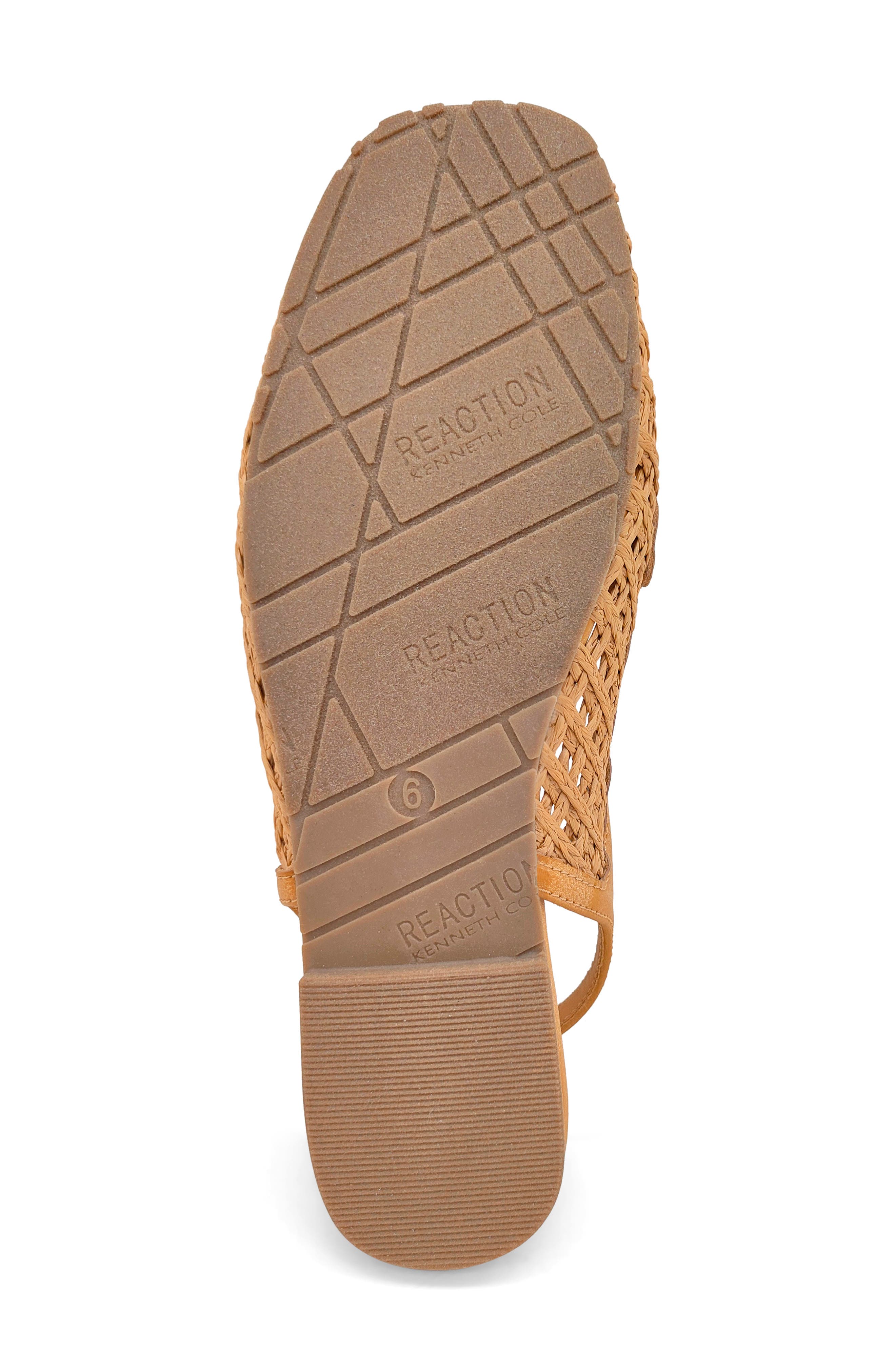 Reaction Kenneth Cole Enrica Raffia Slingback Flat, Alternate, color, Tan Raffia