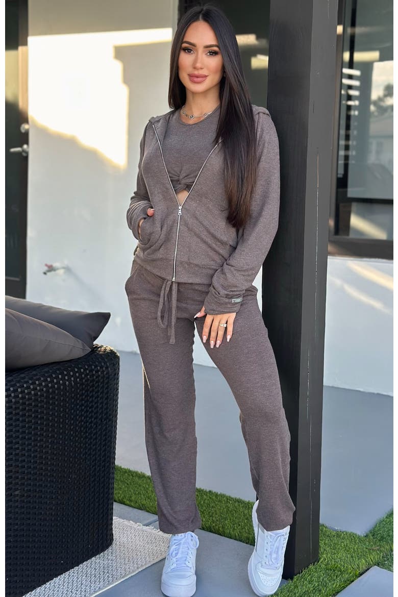 Gym Crush Hoodie, Alternate, color, Cozy Chocolate