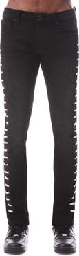 HVMAN Straight Lace Punk Stretch Super Skinny Jeans