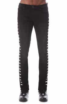 HVMAN Straight Lace Punk Stretch Super Skinny Jeans