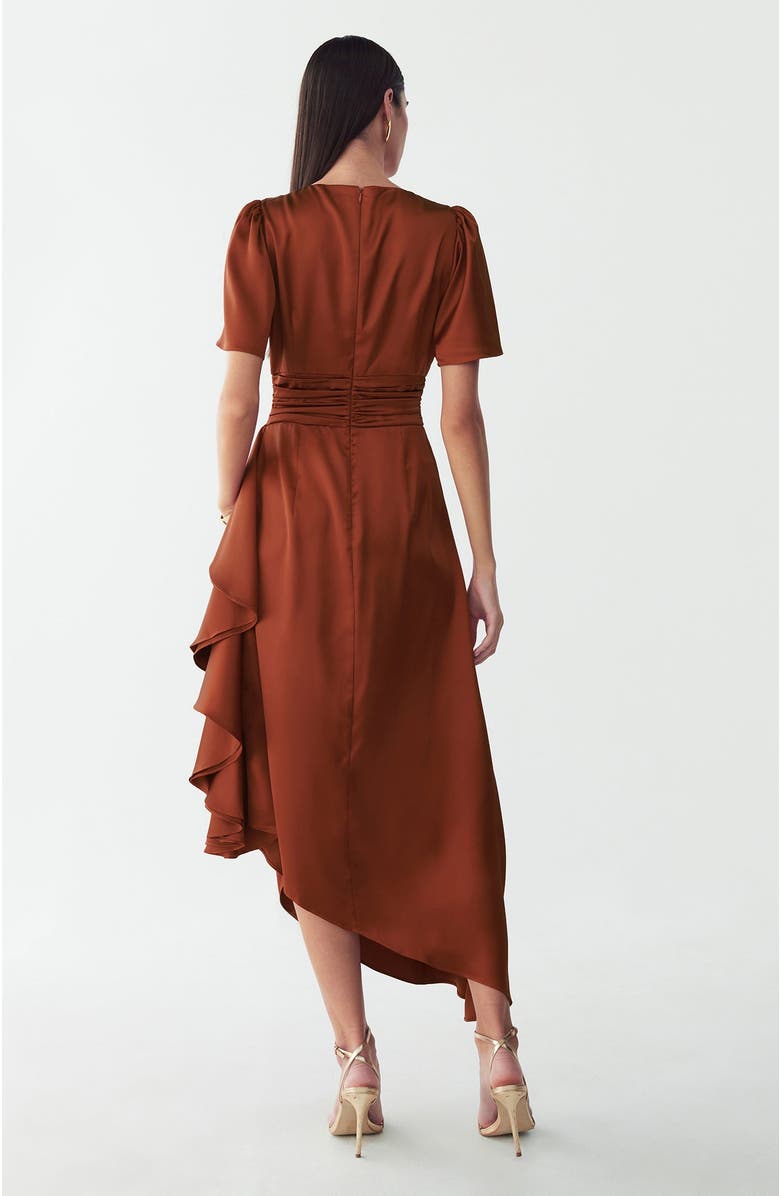 WILLA Narissa Midi Dress, Alternate, color, Copper