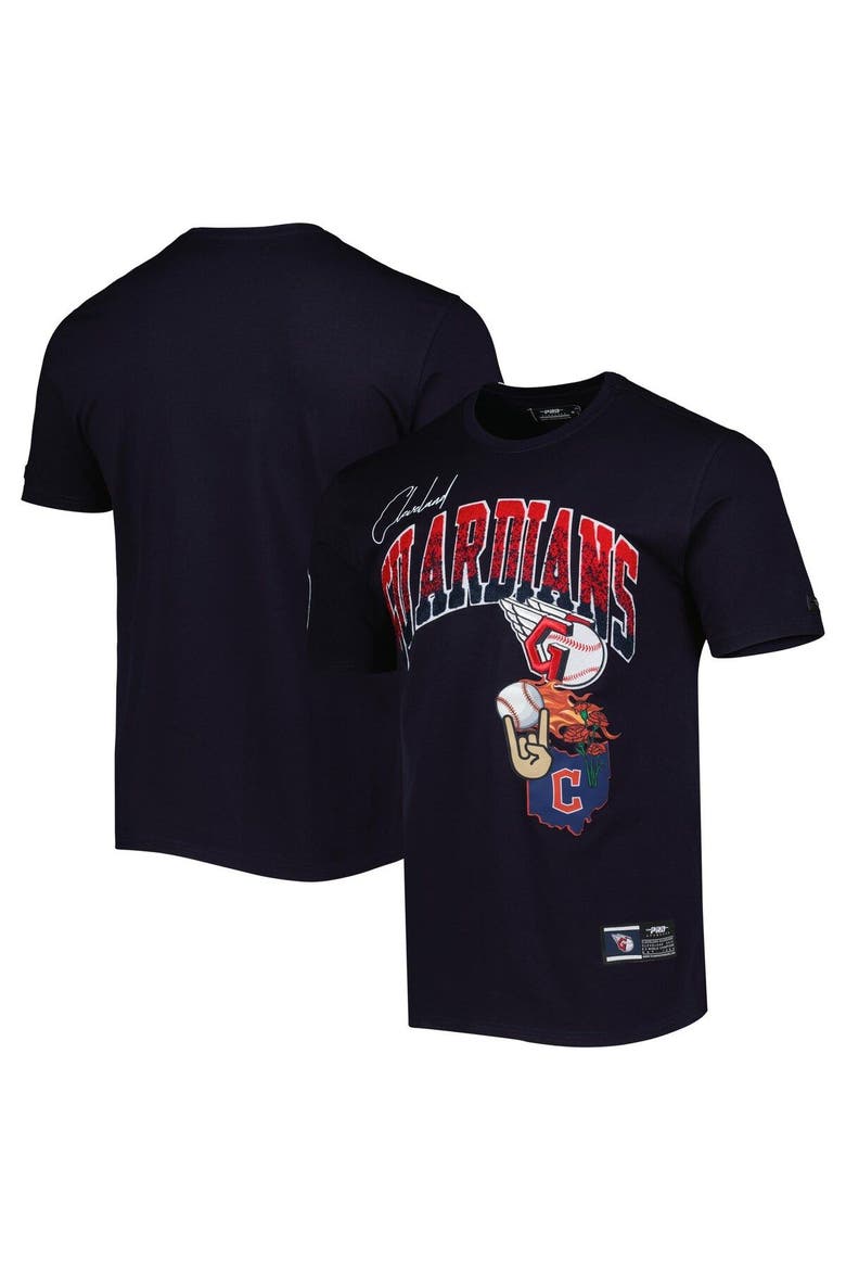 Men's Pro Standard Navy Cleveland Guardians Hometown T-Shirt, Main, color, Navy