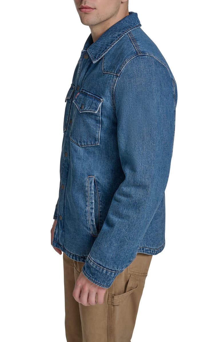 Levi's Western Shirt Jacket, Alternate, color, Medium Wash Denim