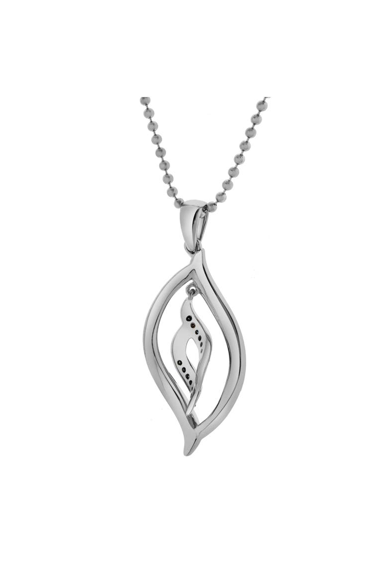 Noraya Sterling Silver 0.09 Ct Diamond Teardrop Pendant, Alternate, color, 925 Sterling Silver