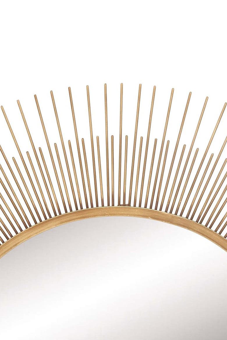 Gold Modern Radial Wall Mirror, Alternate, color, GOLD