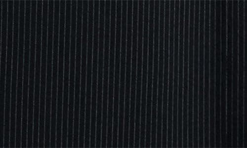 Mango Pinstripe Suit Skirt In Black