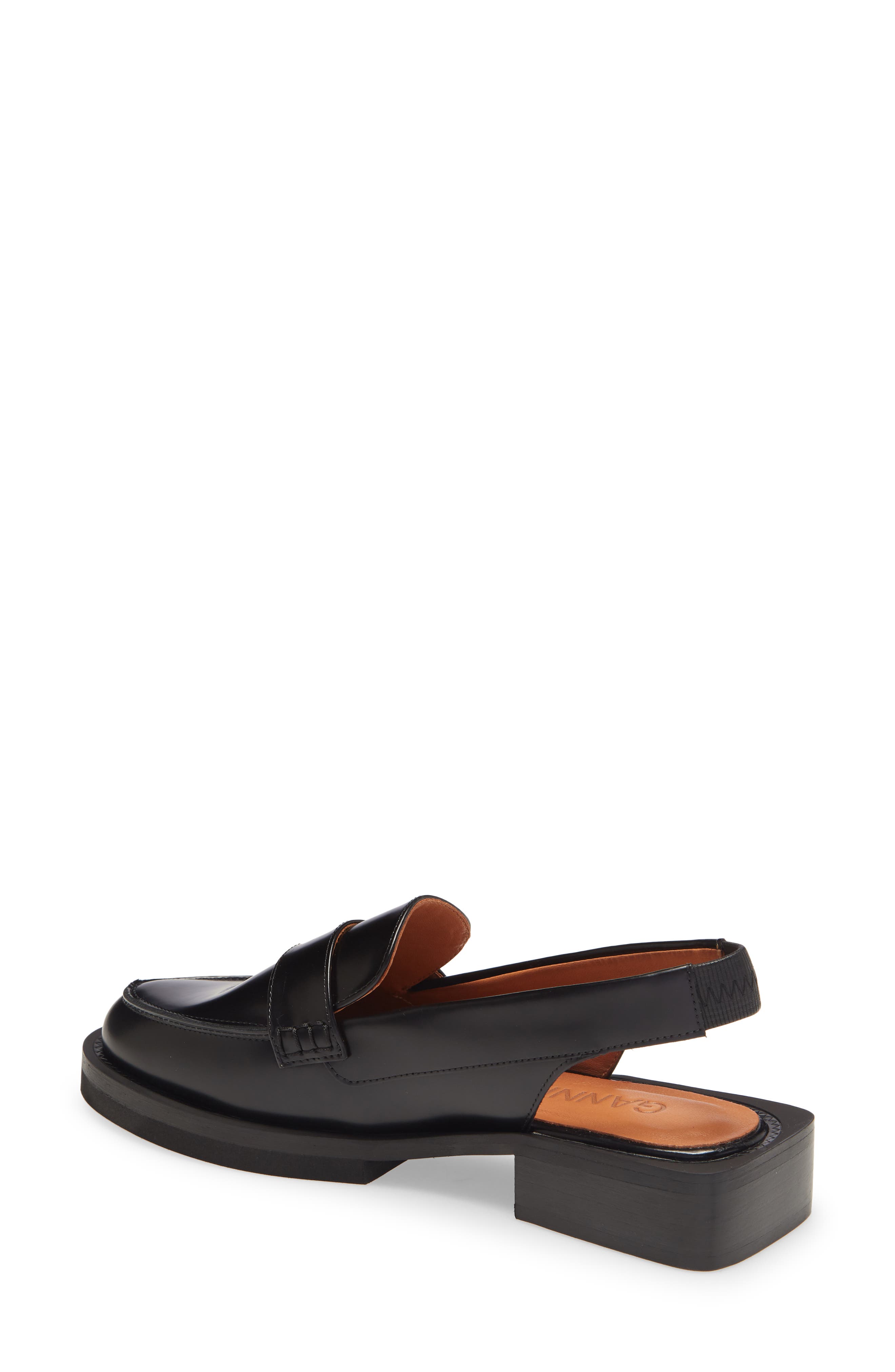 Slingback Loafer, Alternate, color, BLACK