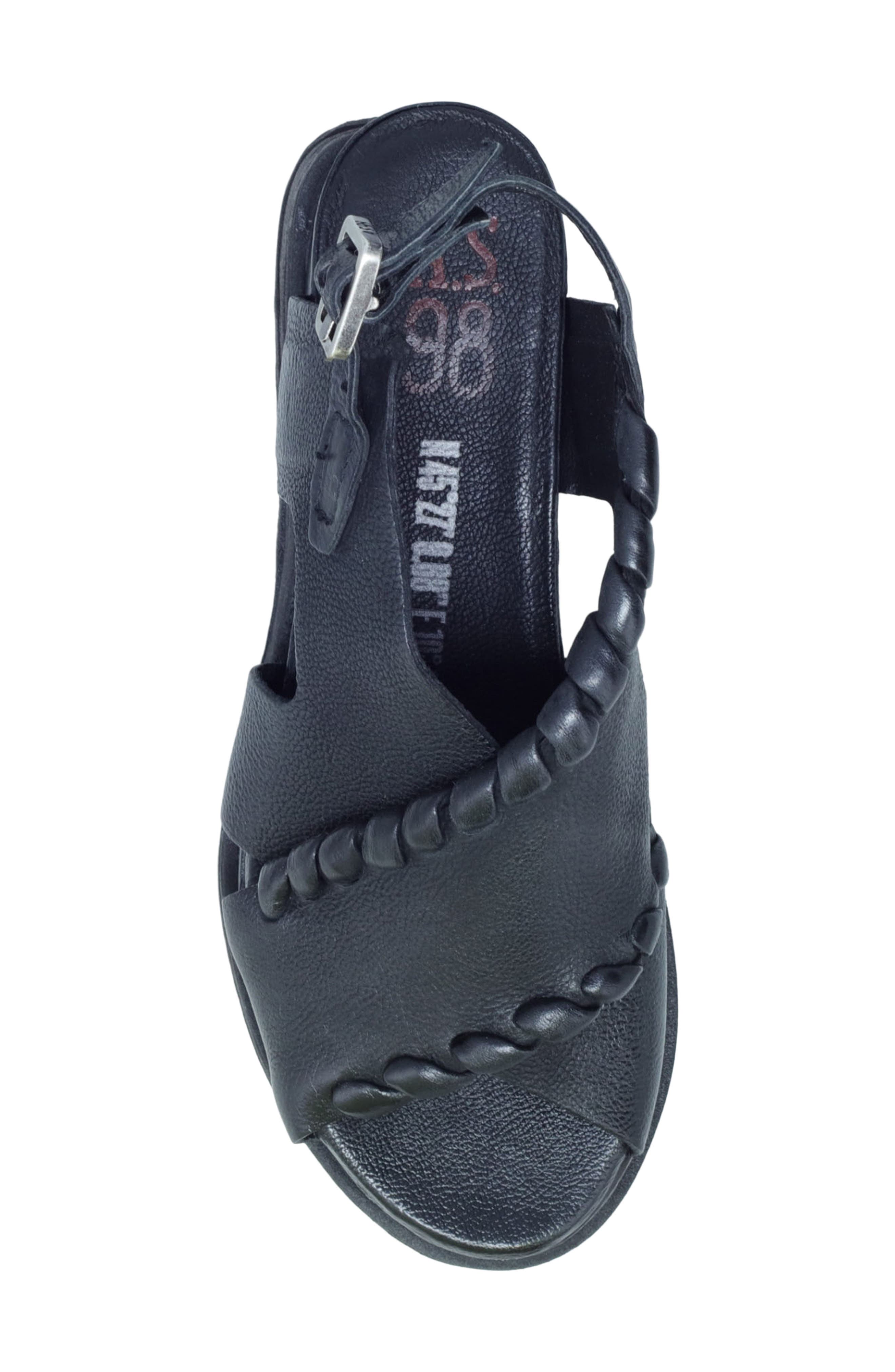 A.S.98 Lumi Platform Sandal, Alternate, color, Black
