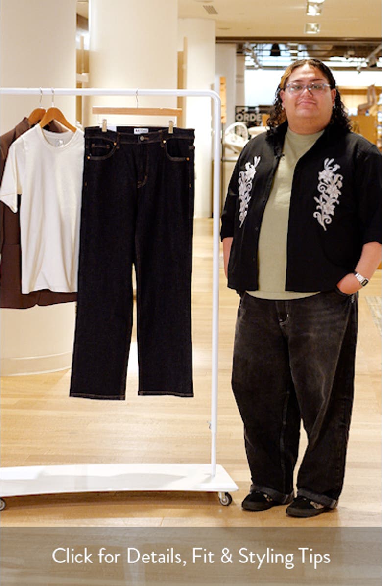 High Waist Straight Leg Jeans, sales video thumbnail