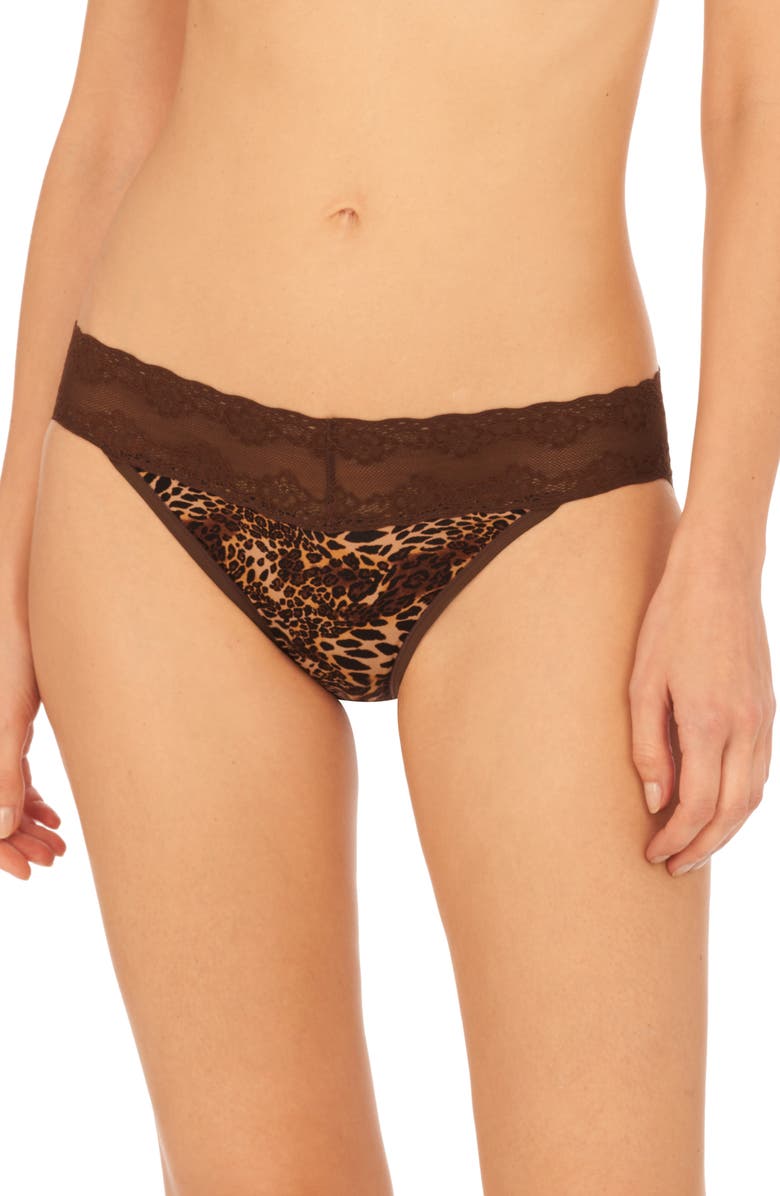 Natori Bliss Perfection Bikini, Main, color, Java Luxe Leopard Print