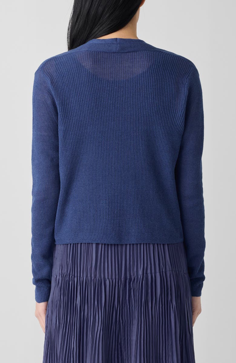 Eileen Fisher Organic Linen & Organic Cotton Cardigan, Alternate, color,