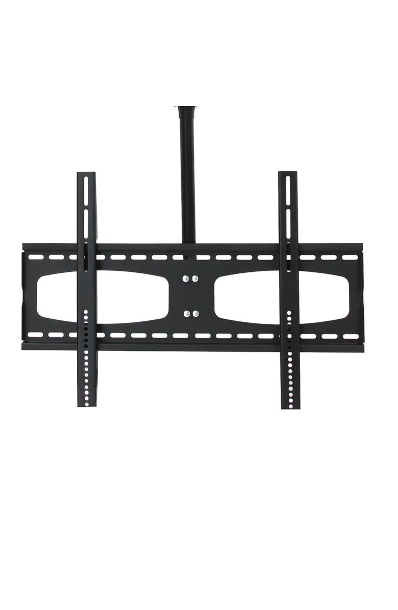 Megamounts 37-70in Tilting And Rotating Adjustable Height Ceiling Television Mount for LED, LCD, and Plasma Screens, Alternate, color, Black