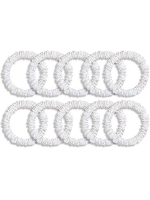 10Pcs Bundle Pop of Brights Silk Scrunchie