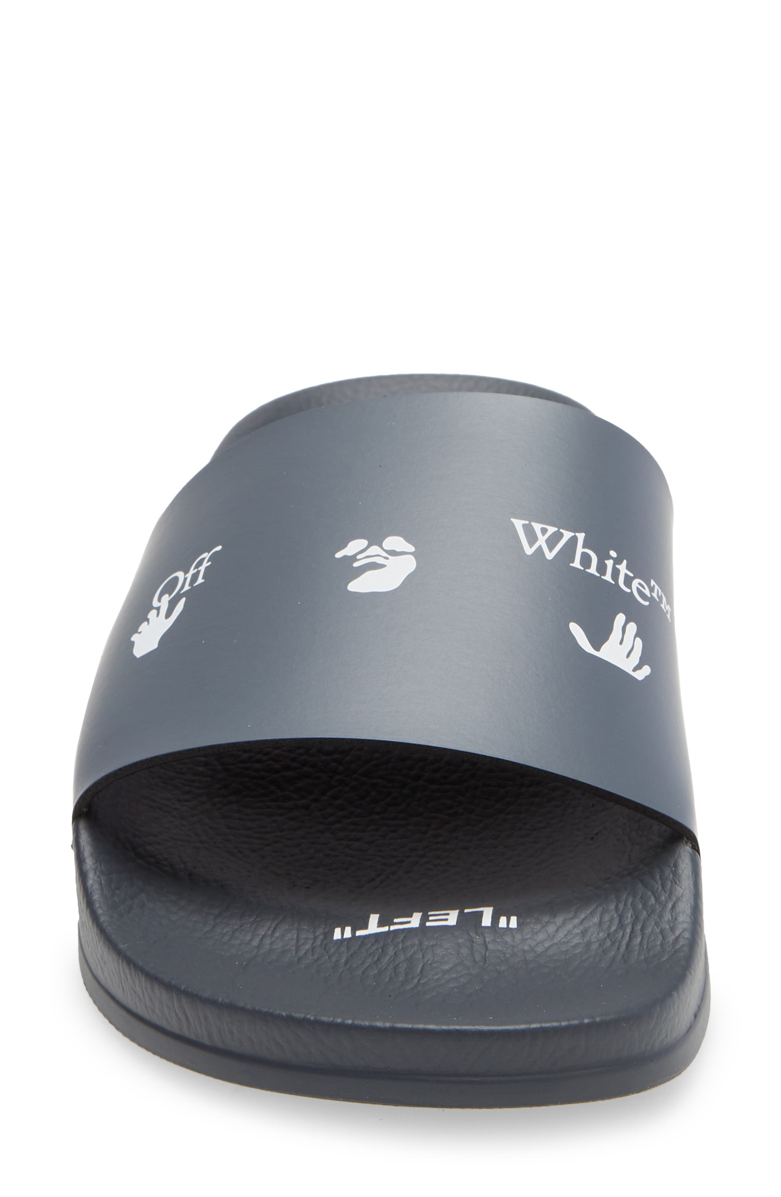 Off-White Logo Slide Sandal, Alternate, color, 