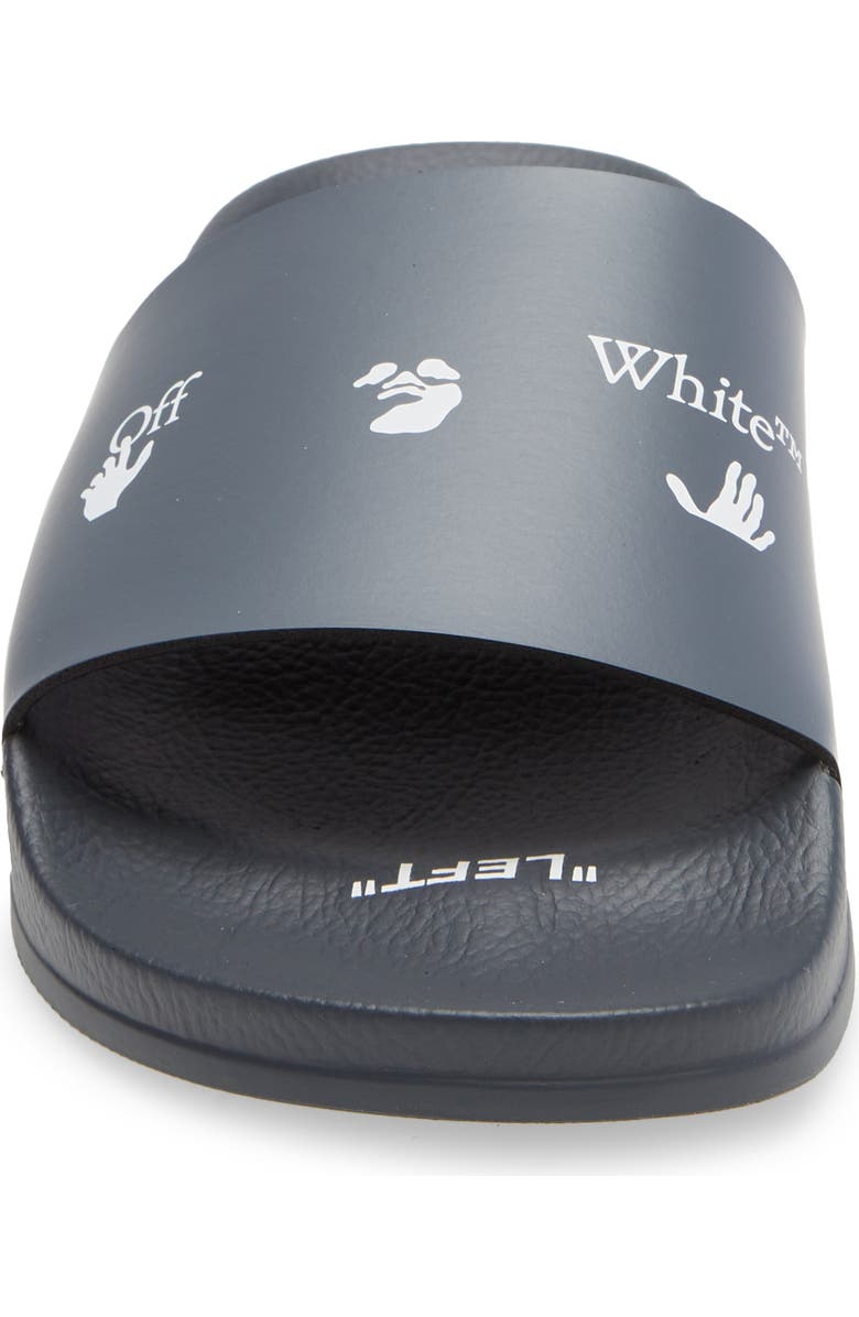 Off-White Logo Slide Sandal, Alternate, color,