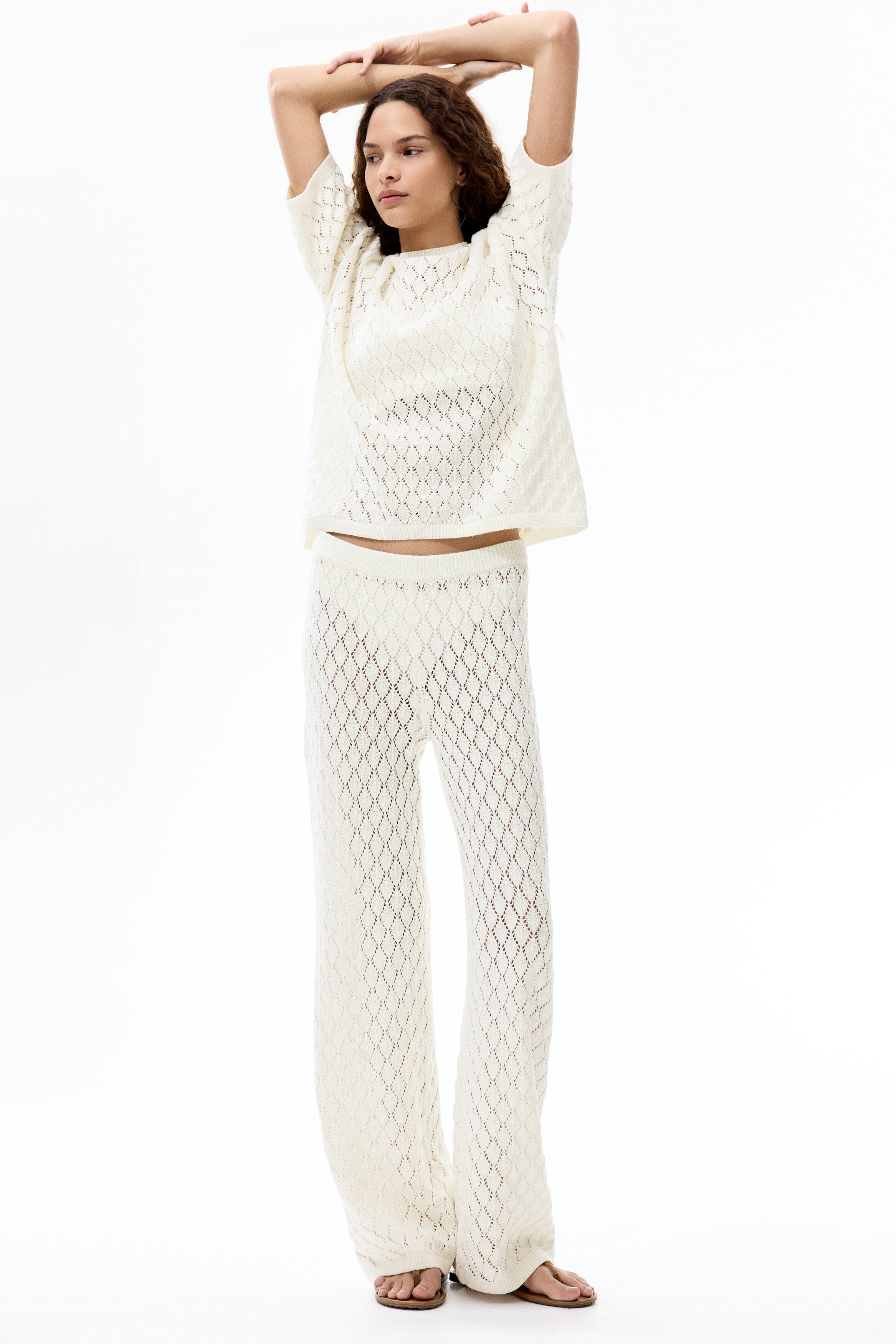 Pointelle-knit Trousers - image 2