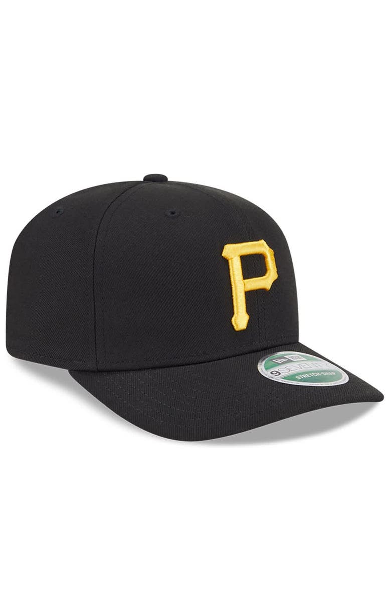 New Era Men's New Era  Black Pittsburgh Pirates Player Replica 9SEVENTY Adjustable Hat, Alternate, color, Black