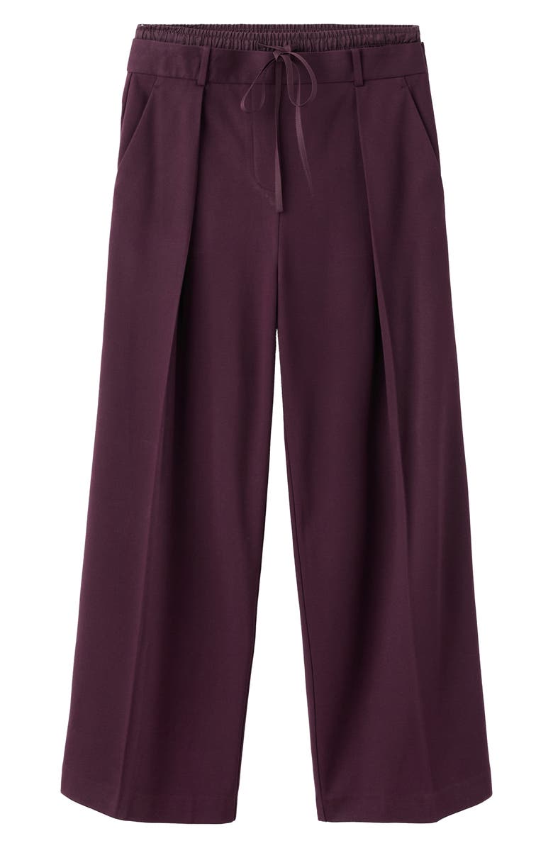 MANGO Double Waist High Rise Straight Leg Pants, Alternate, color, 
