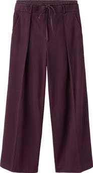 MANGO Double Waist High Rise Straight Leg Pants
