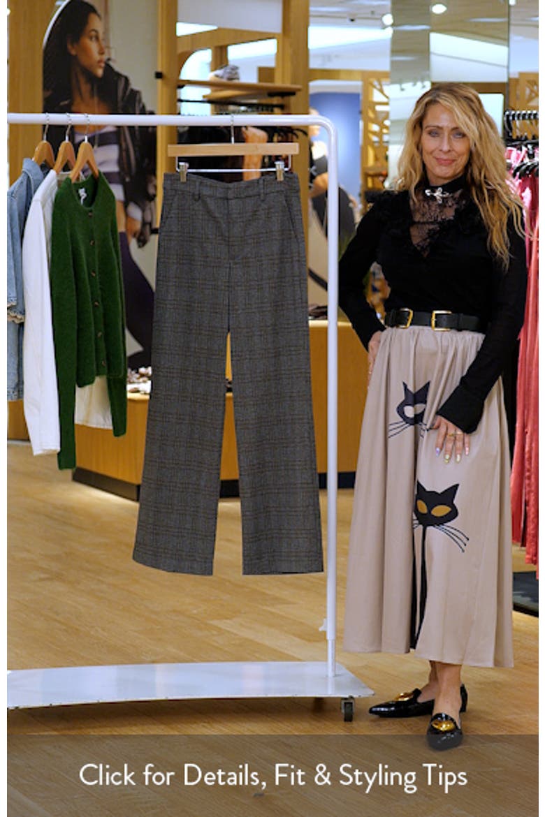 Kelsey Plaid Wide Leg Pants video