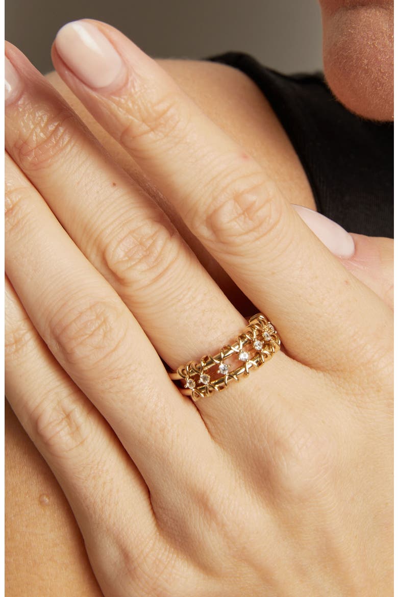 Kinetic Ring, Alternate, color, Yellow Gold Vermeil