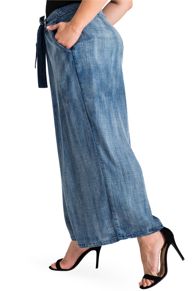 Sophi Crop Wide Leg Pants, Alternate, color, MEDIUM BLUE
