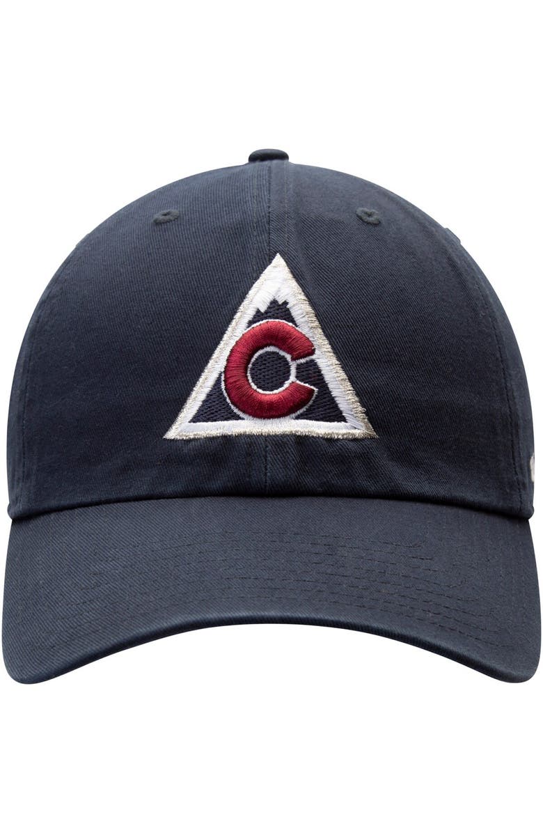 '47 Men's '47 Navy Colorado Avalanche Clean Up Alternate Logo Adjustable Hat, Alternate, color, 