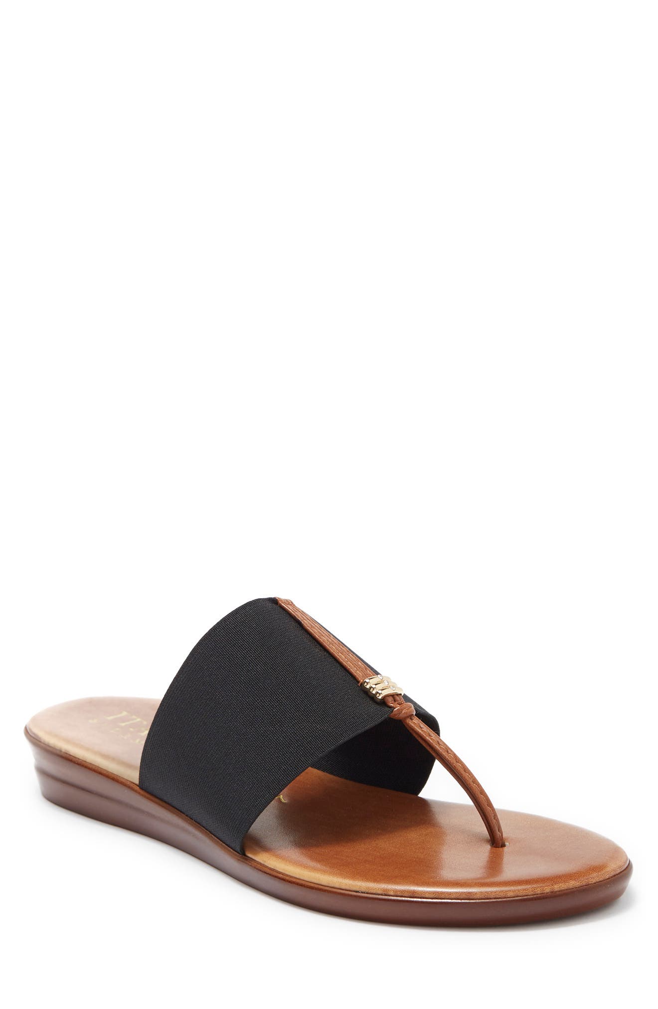 ITALIAN SHOEMAKERS Stretch Banded Thong Sandal, Main, color, 
