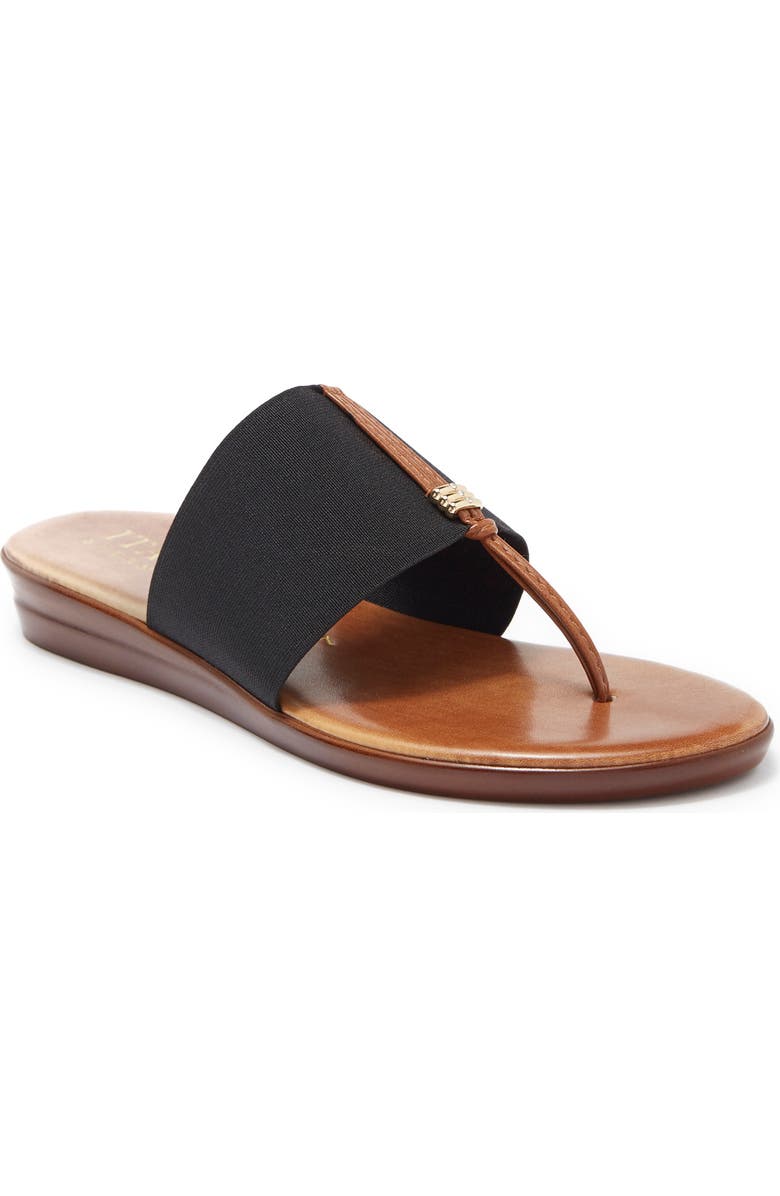 ITALIAN SHOEMAKERS Stretch Banded Thong Sandal, Main, color,