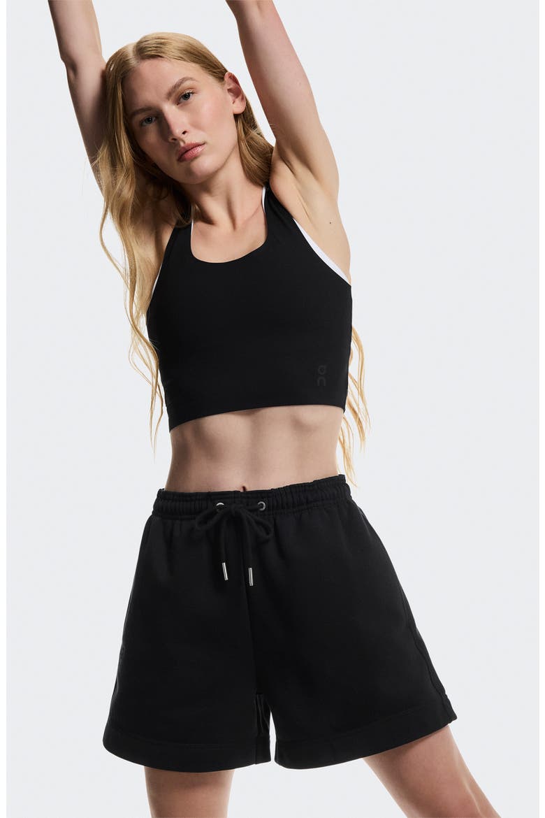 Club Collective Cotton Blend Shorts, Alternate, color, BLACK
