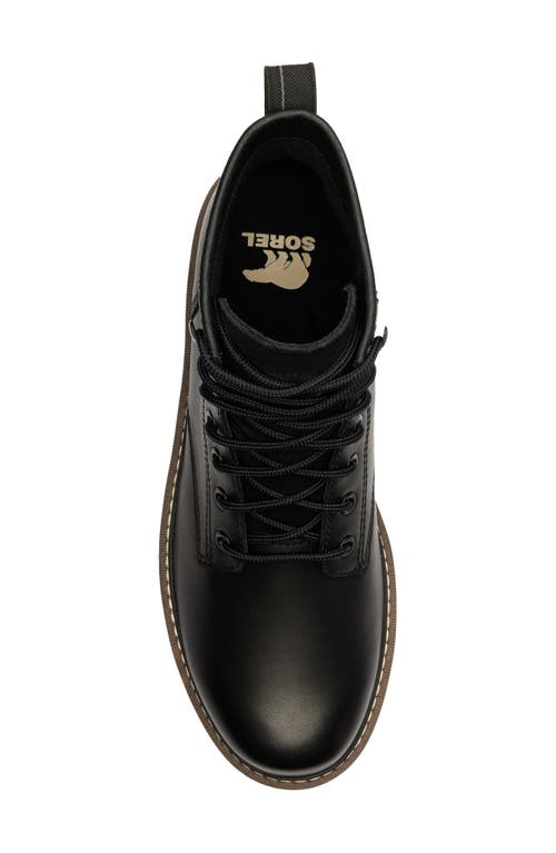 Sorel Men's Slabtown Leather Lace-up Boots In Black
