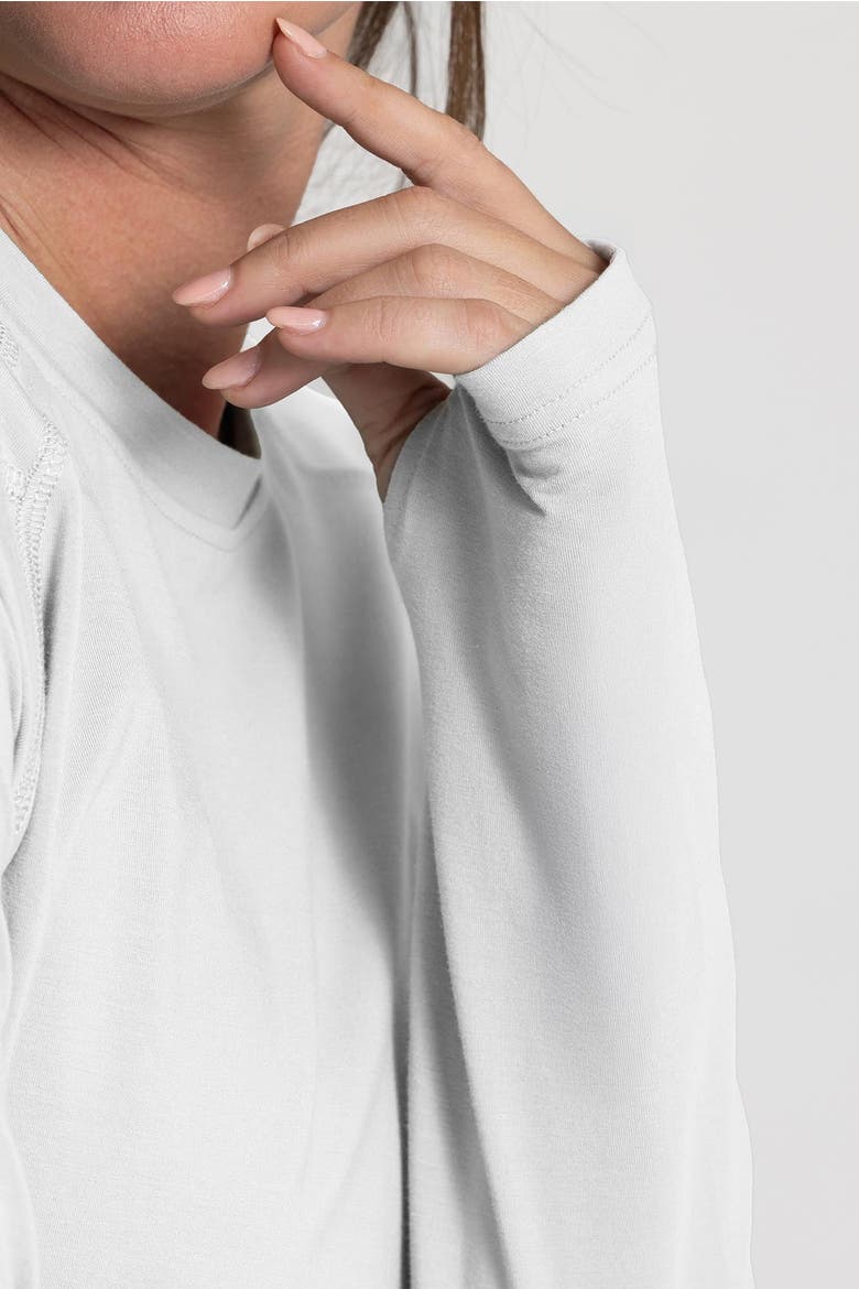 Unisex UPF 20+ Viscose Crewneck Sun Shirt, Alternate, color, White