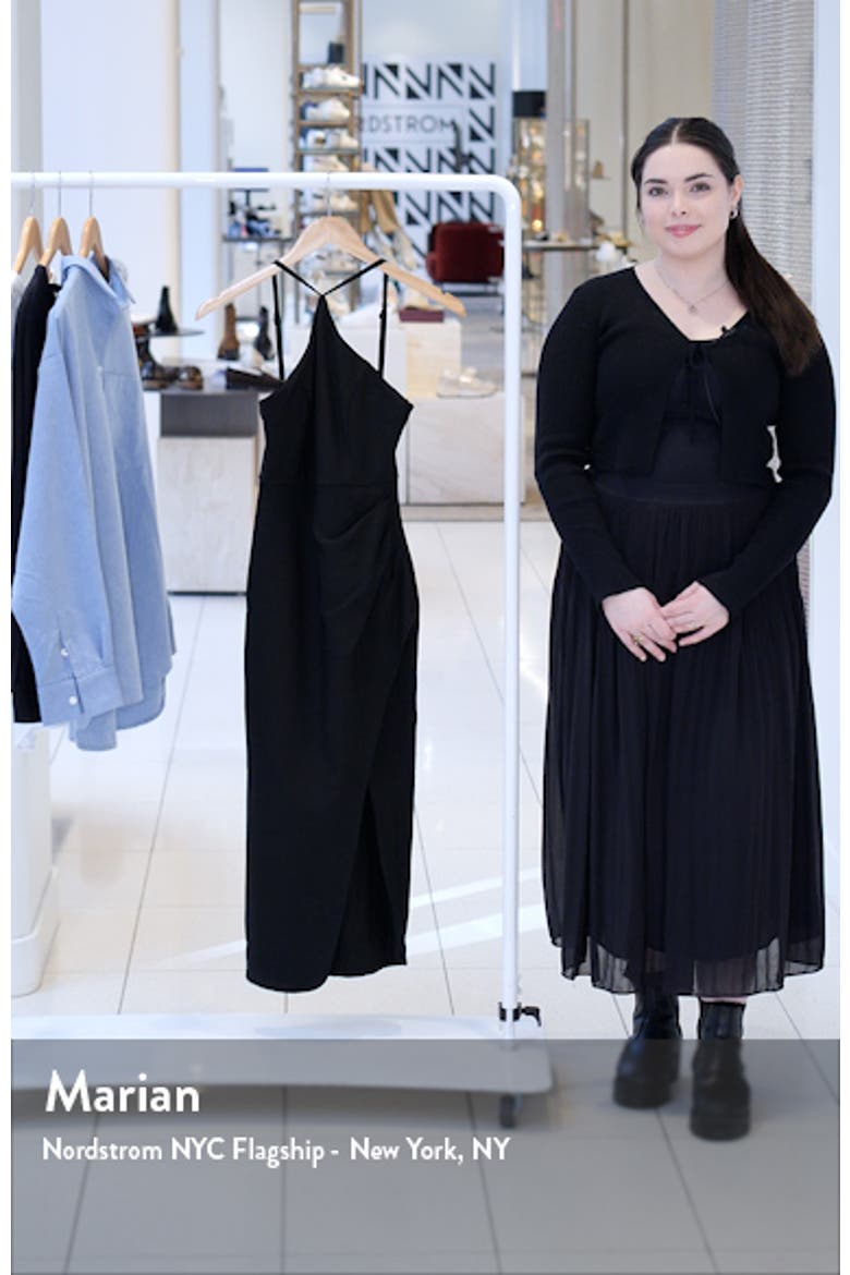 Sasha Halter Midi Dress video