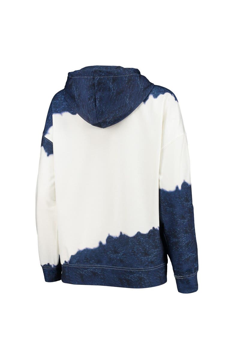 GAMEDAY COUTURE Women's Gameday Couture White/Navy Auburn Tigers For the Fun Double Dip-Dyed Pullover Hoodie, Alternate, color, 