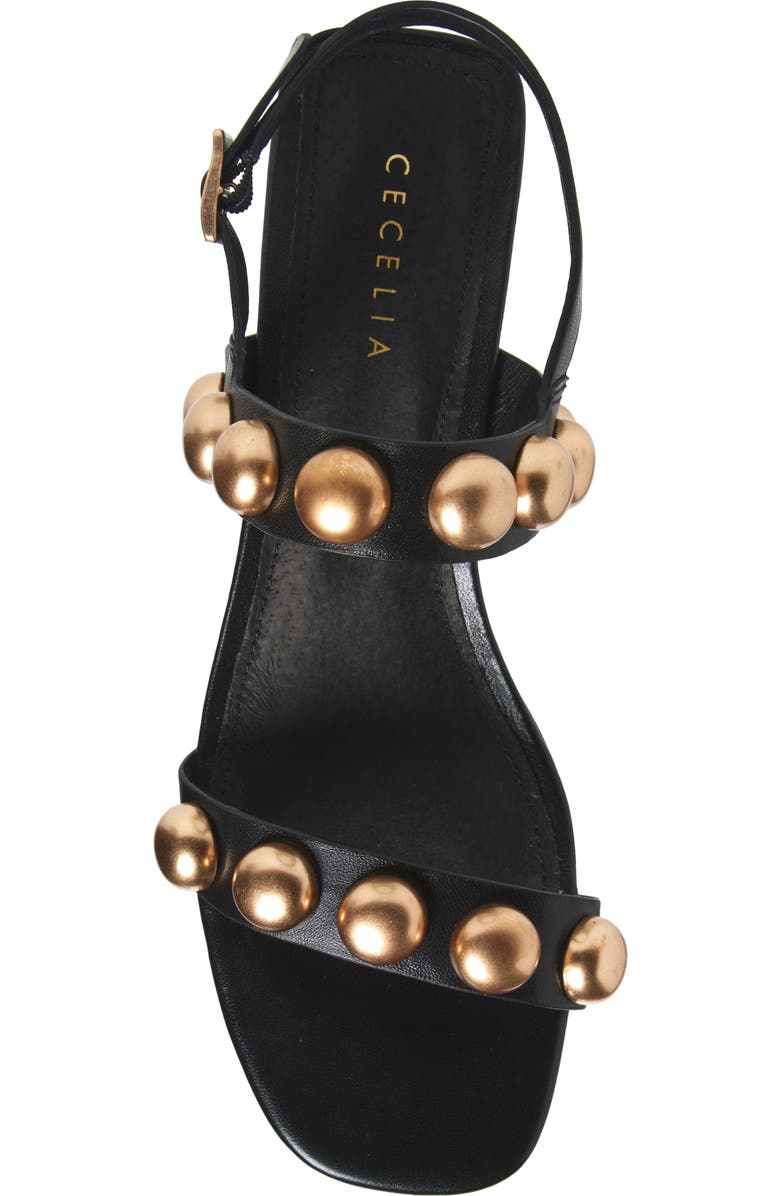 Cecelia New York Rally Slingback Sandal, Alternate, color, Black Stud