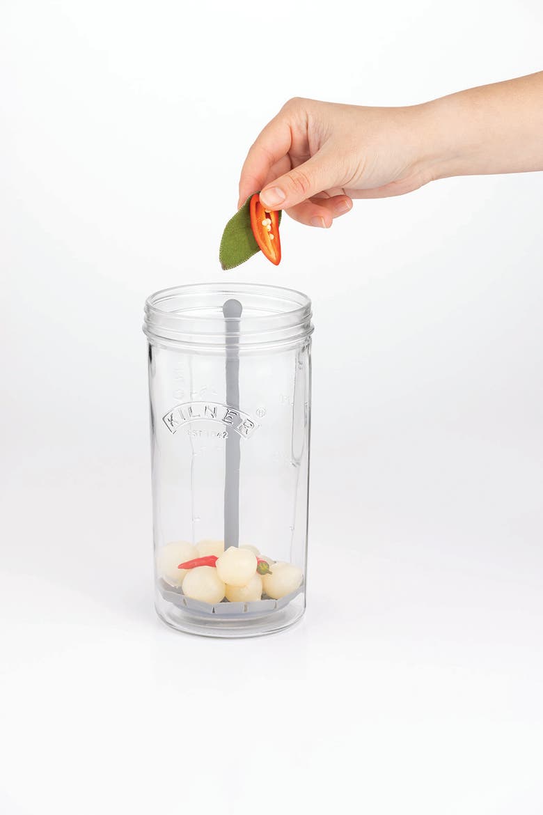Pickle Jar with Lifter, 34 ounce, Alternate, color, Clear
