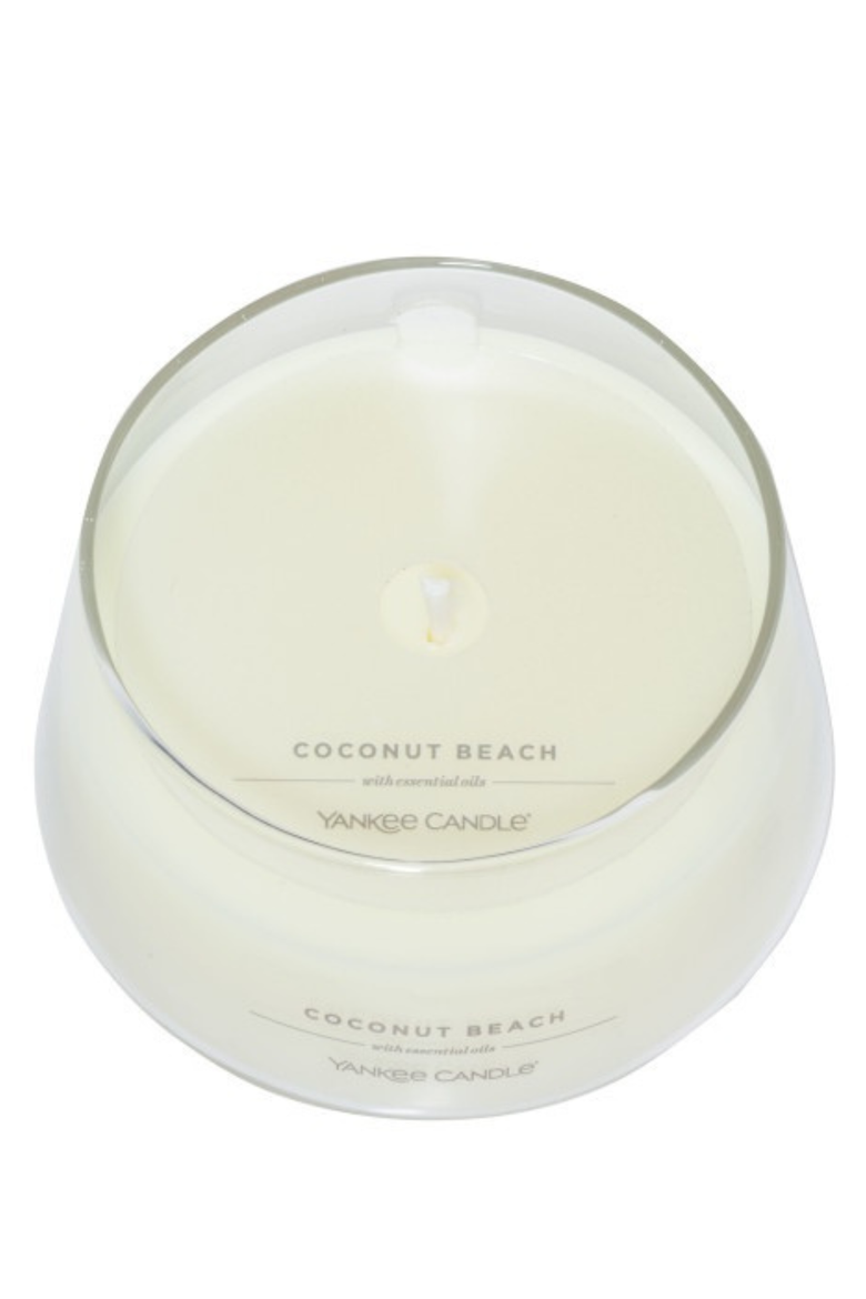 Coconut Beach Studio Candle with Essential Oils, Set of 2, Alternate, color, White