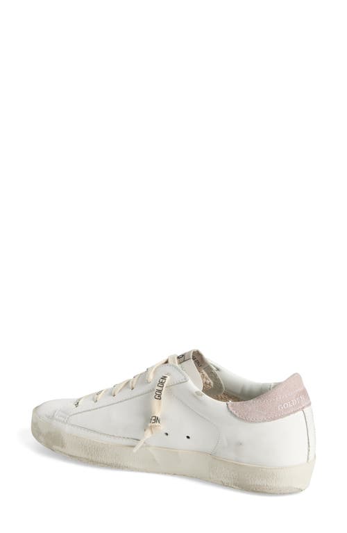 Golden Goose Super-star Bio Sneaker In White/light Green/pink