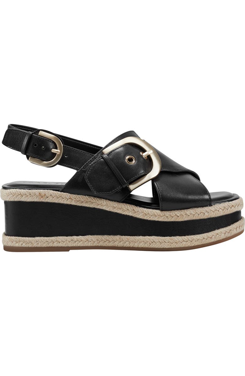 Marc Fisher LTD Renda Slingback Espadrille Platform Wedge Sandal, Alternate, color,