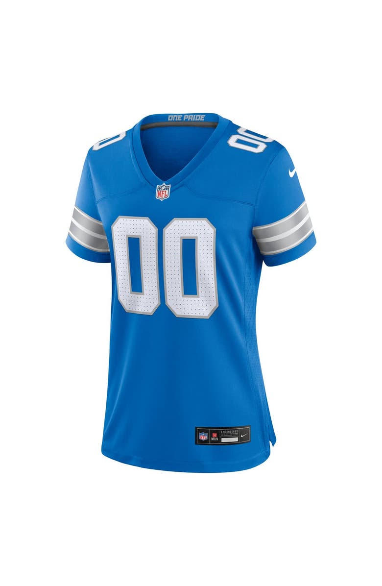 Nike Women's Nike Blue Detroit Lions Custom Game Jersey, Alternate, color, 