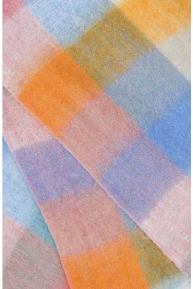 Vail Checkered Scarf, Alternate, color, Pink