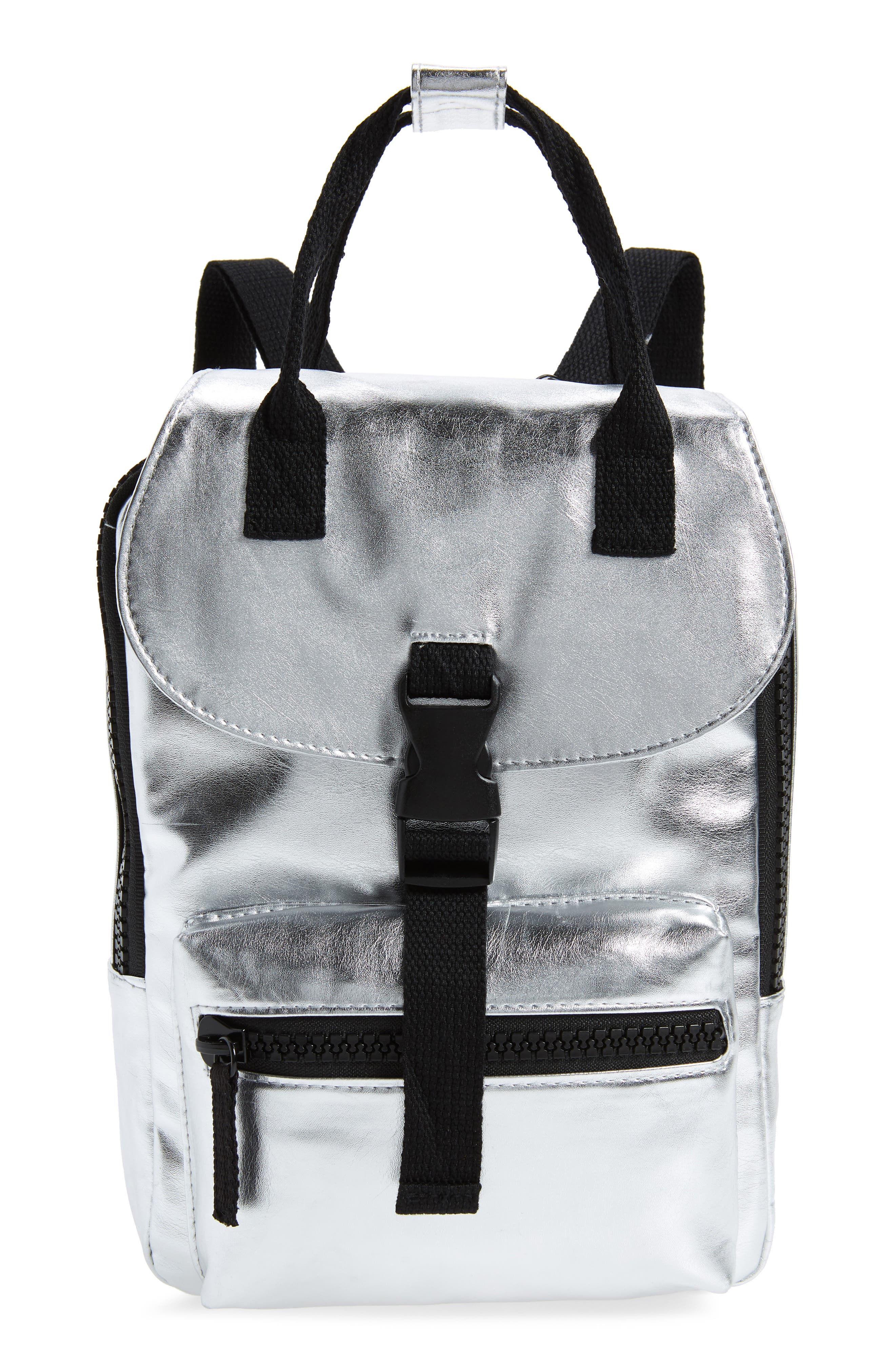 BP. Mini Metallic Utility Backpack, Main, color, 