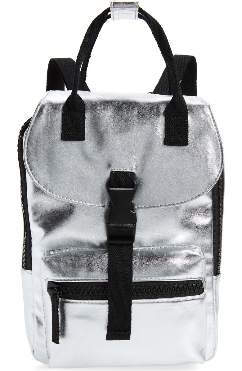 BP. Mini Metallic Utility Backpack, Main, color,