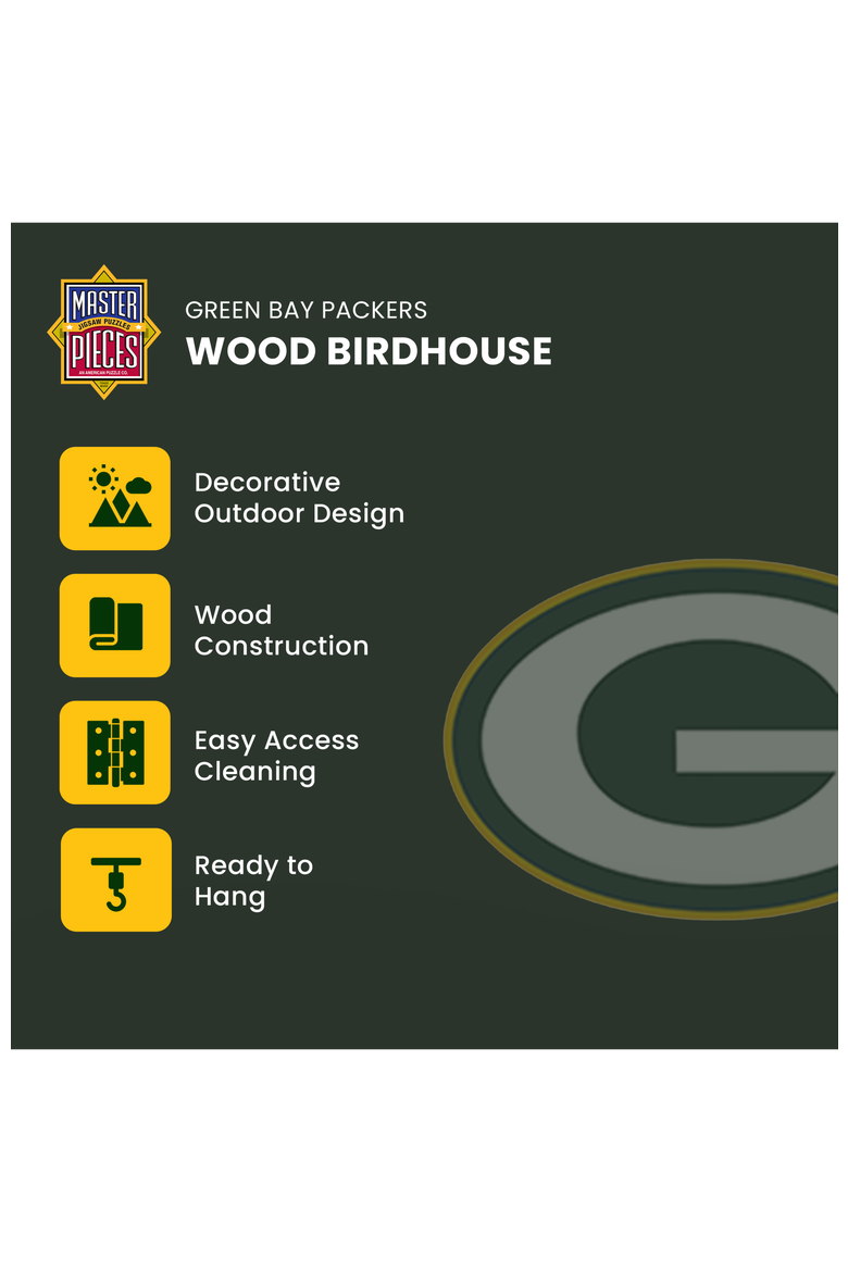 Green Bay Packers Birdhouse, Alternate, color, Multicolor