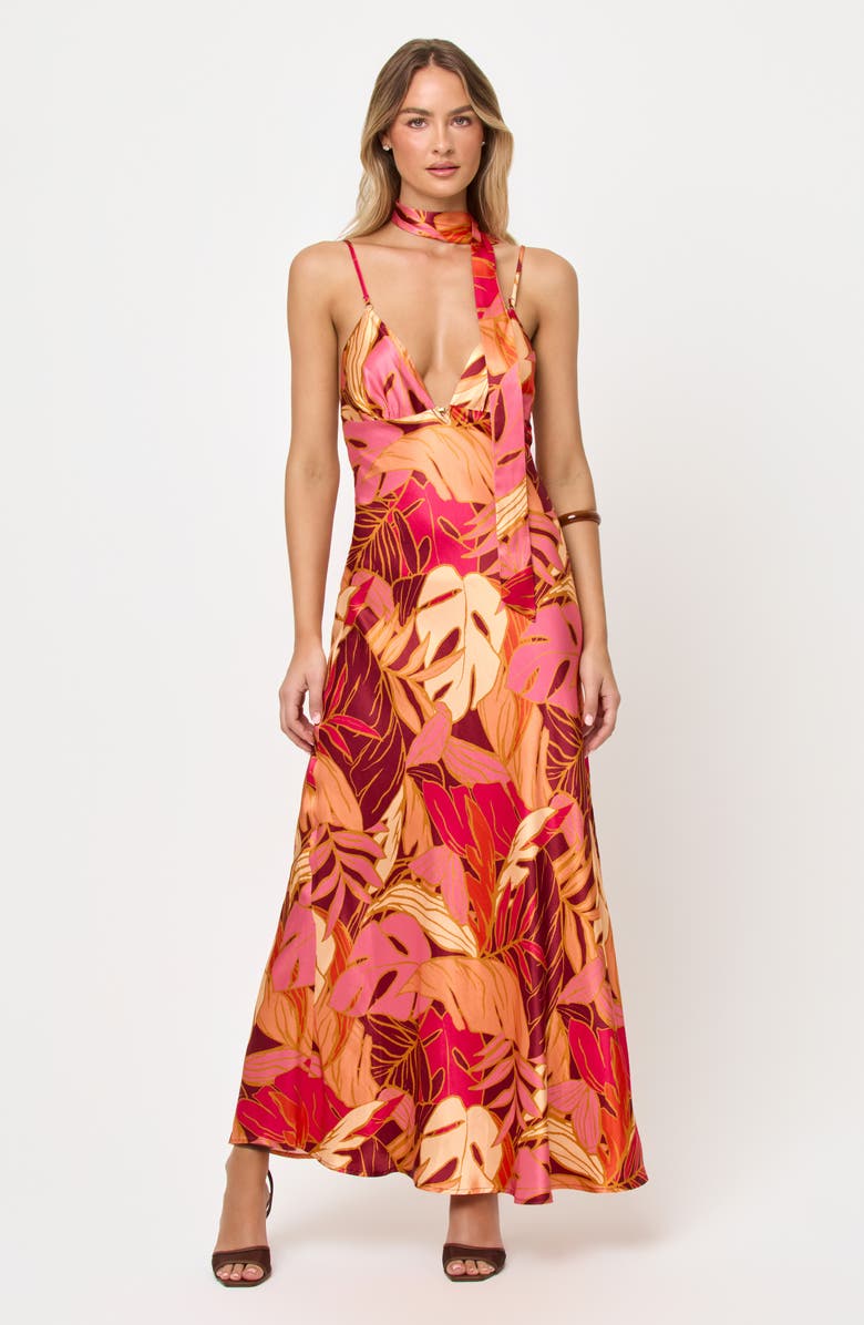 LSPACE With Love Cover-Up Maxi Dress, Alternate, color, Leaf It To Me