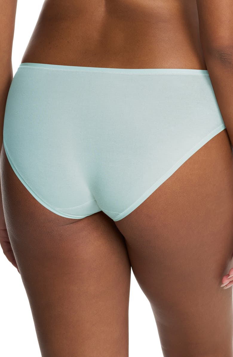 Natori Bliss Bare Cotton Hipster Briefs, Alternate, color, Cld Green