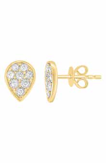 EFFY 14K Gold Diamond Teardrop Stud Earrings