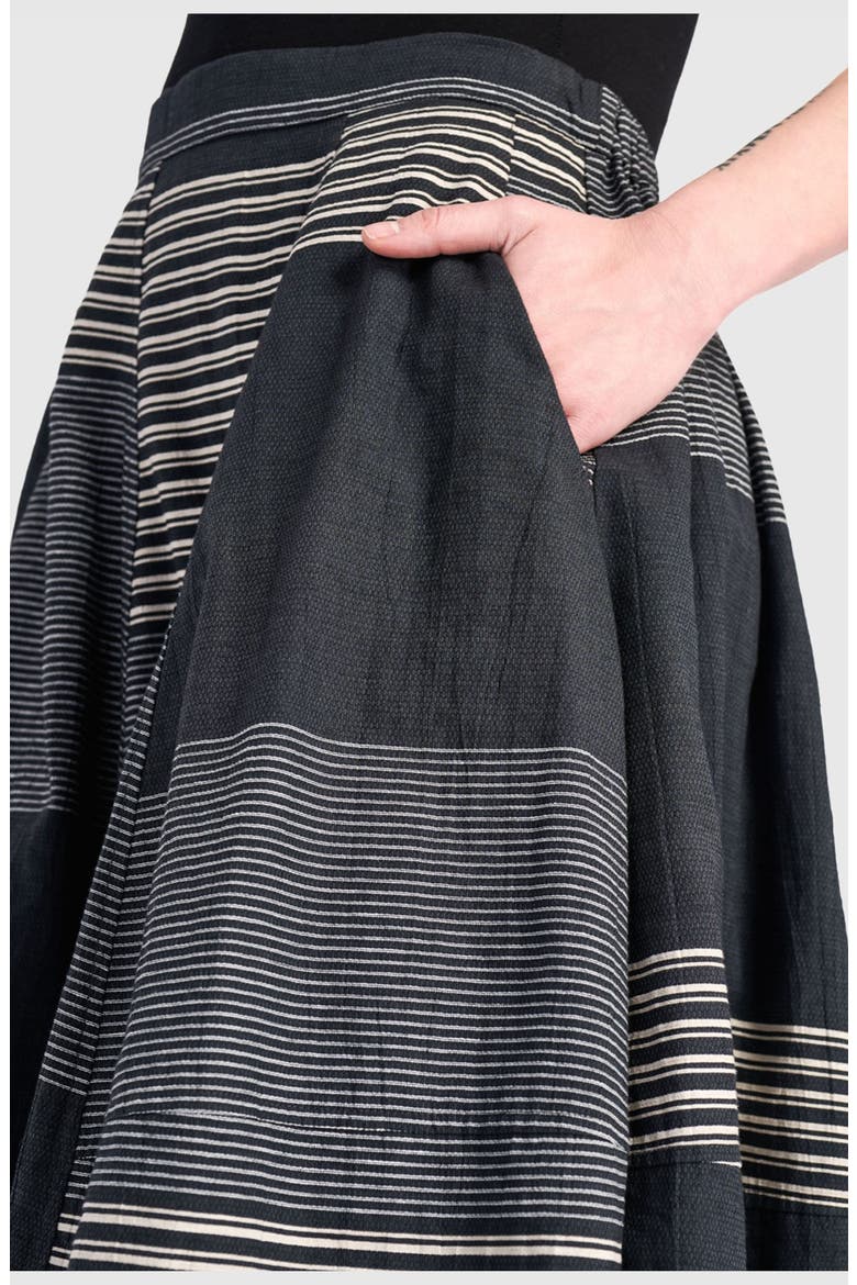 Twilight Balloon Skirt, Alternate, color, Slate Stripes