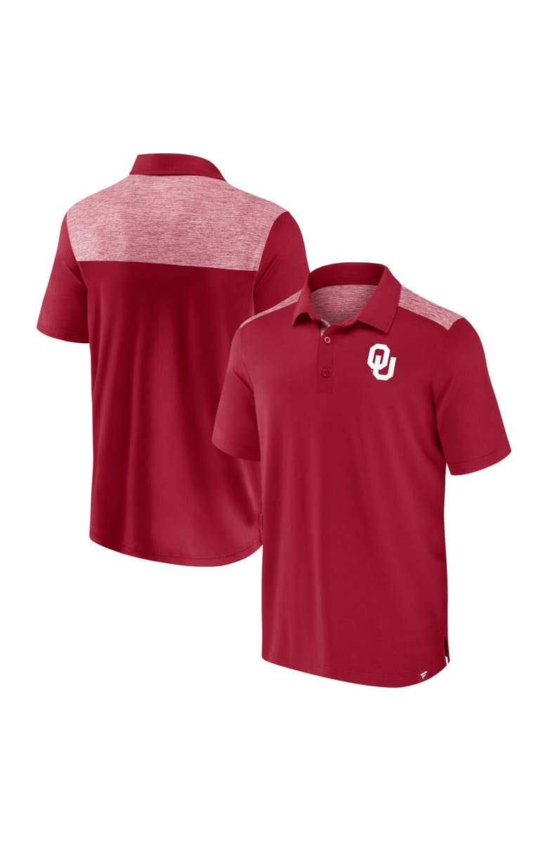FANATICS Men's Fanatics Crimson Oklahoma Sooners Long Shot Polo, Main, color, Crimson